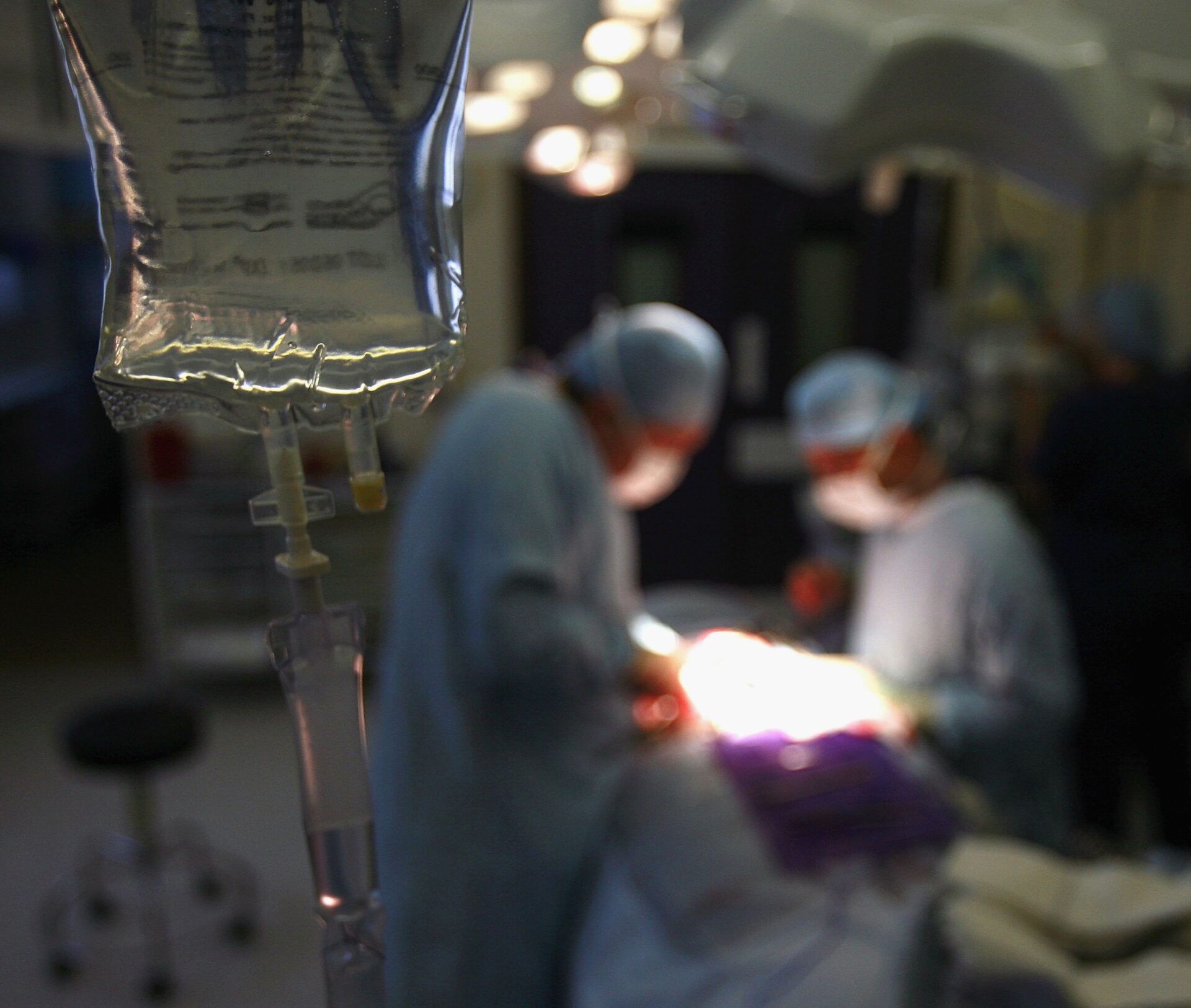 An operating room in Birmingham, England.
